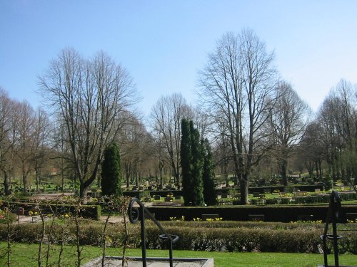 utsikt över Ramneröds kyrkogård