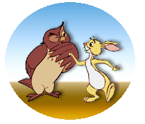 owl and rabbit