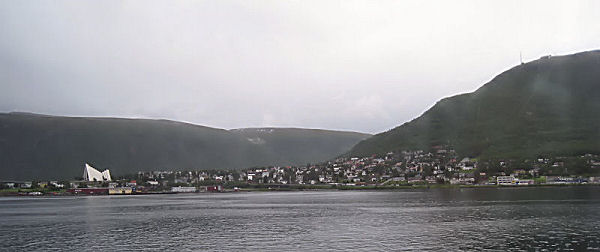 Ankomst Tromsø in rain
