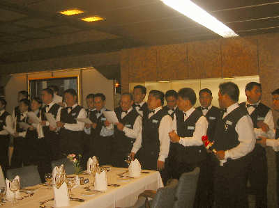 Singing waiters