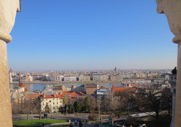 view towards Danube and Pest